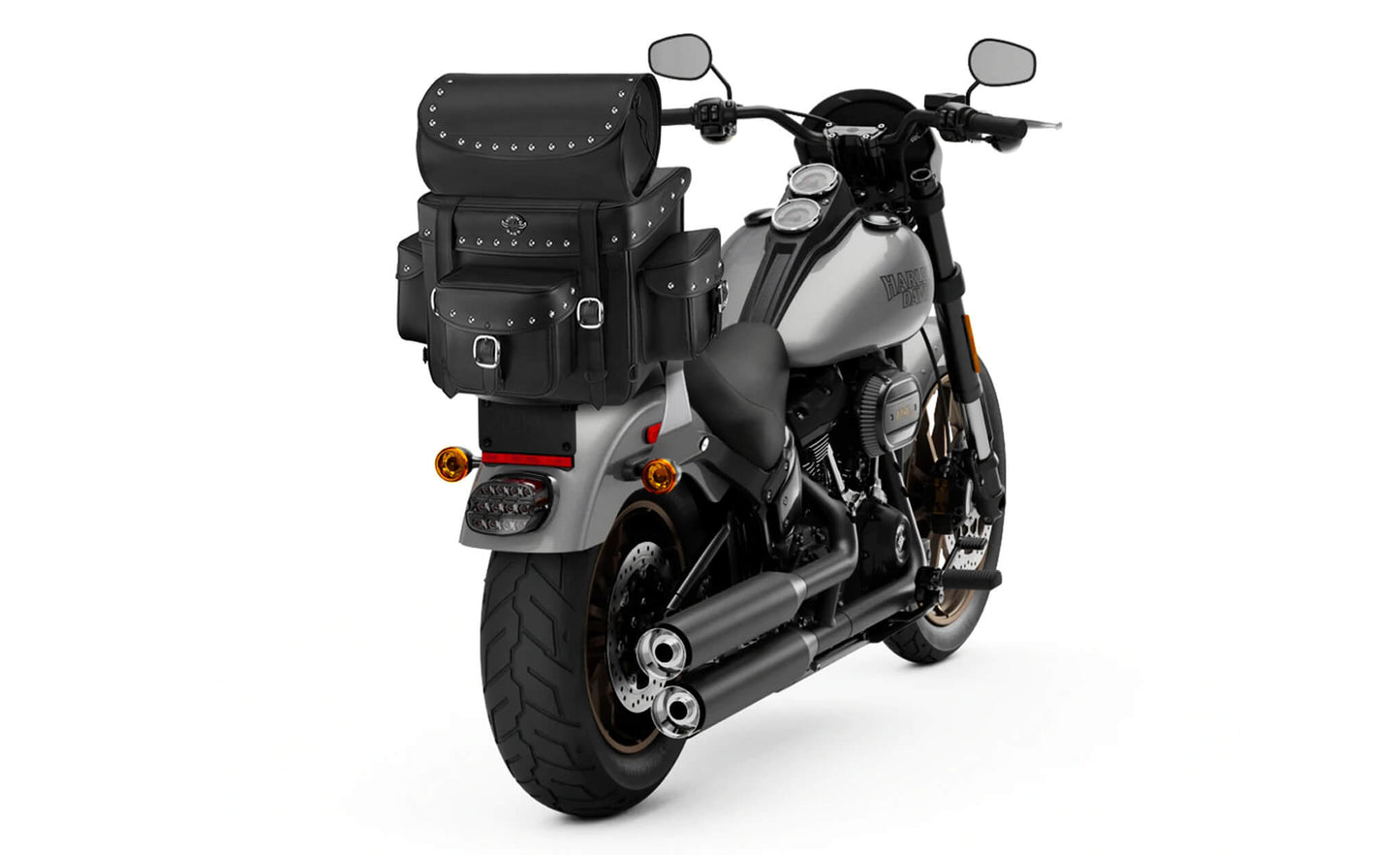 35L - Revival Series XL Hysoung Studded Motorcycle Sissy Bar Bag